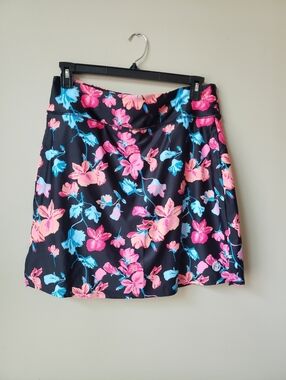 MOTEEPI Skorts Woman Golf/Tennis Skort Knee Length Floral Size X-Large NEW